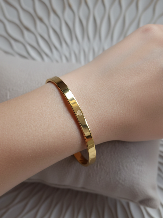 Armreif - gold - Herz