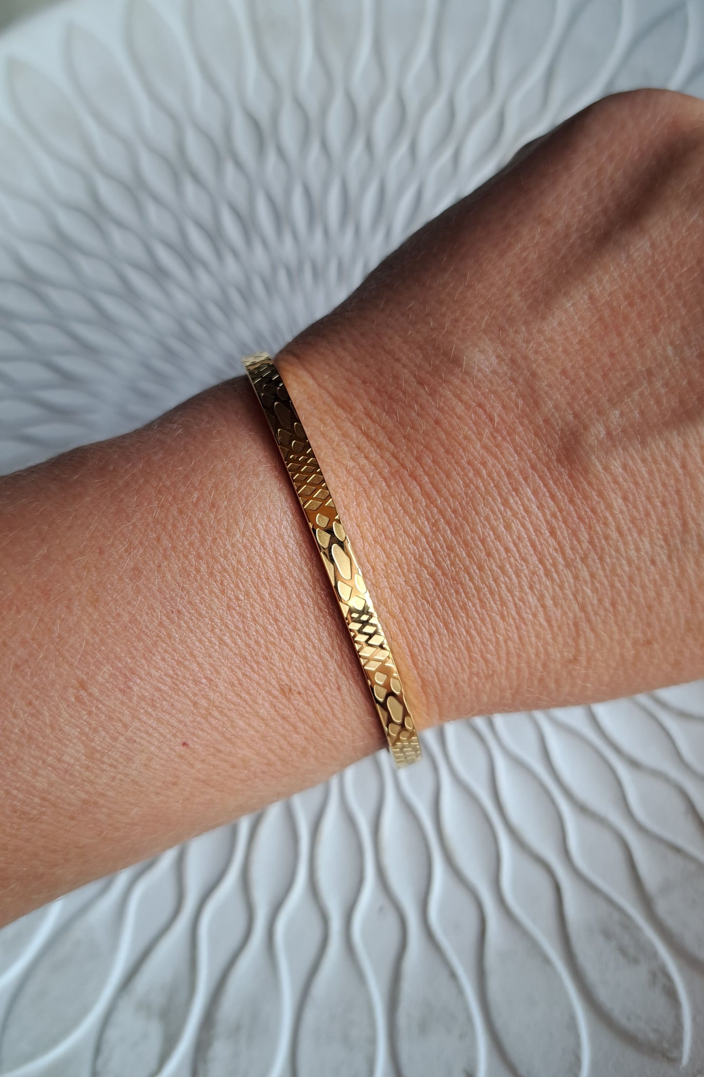 Armreif - gold - Schlange