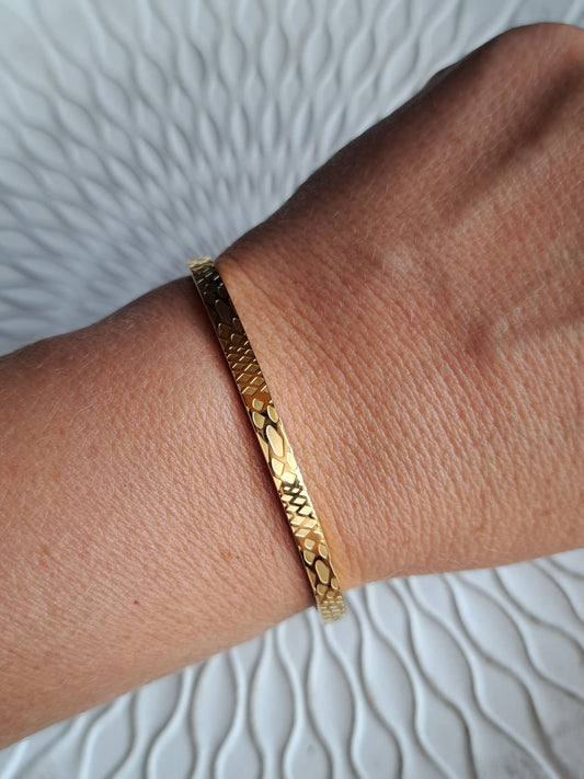 Armreif - gold - Schlange