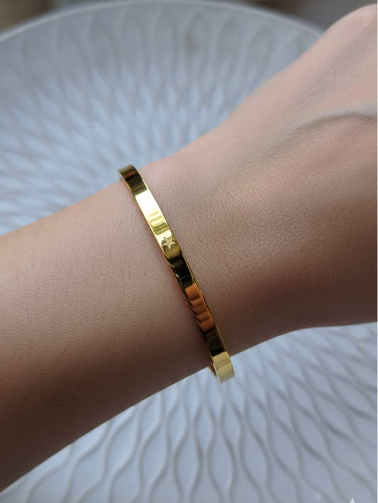 Armreif - gold - Stern