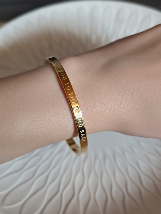 Armreif - gold - to the moon