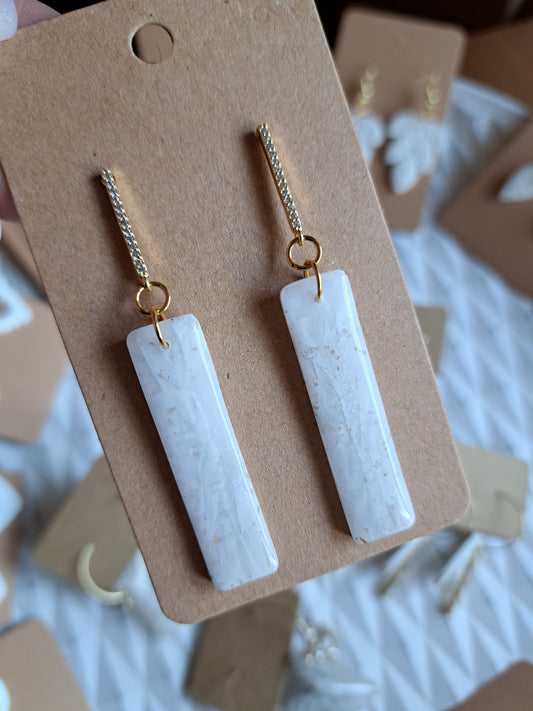Ohrringe - Hänger - gold - 18k vergoldet - Zirkonia