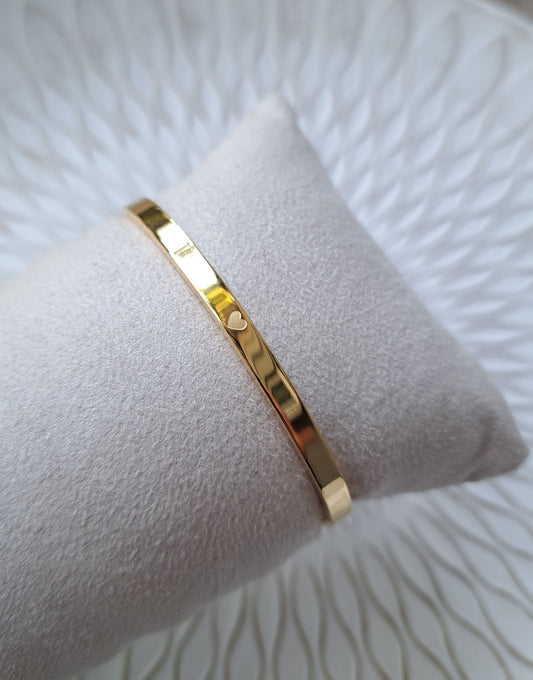 Armreif - gold - Herz