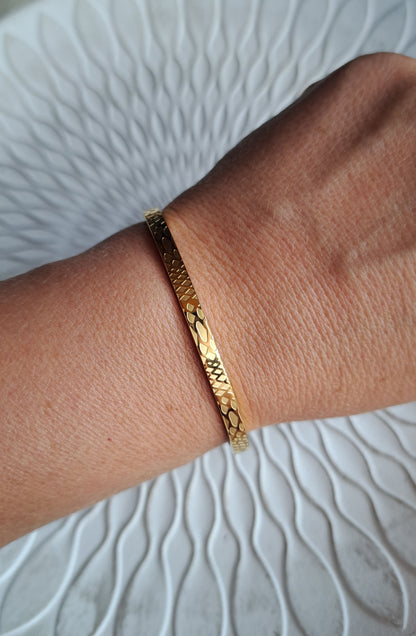 Armreif - gold - Schlange