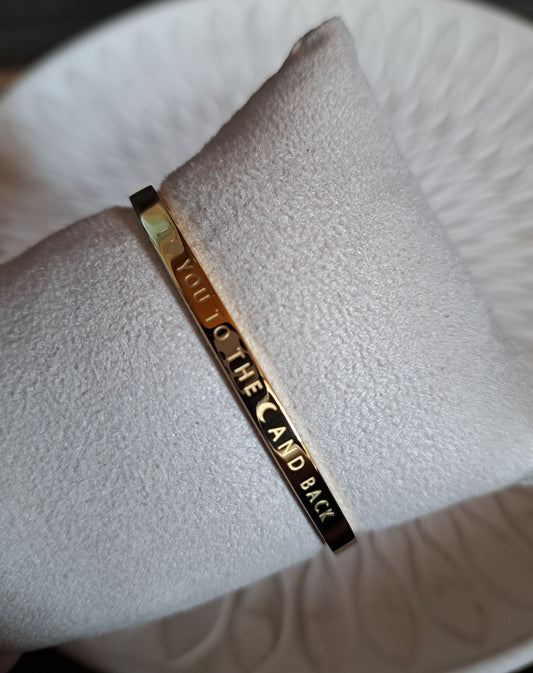 Armreif - gold - to the moon
