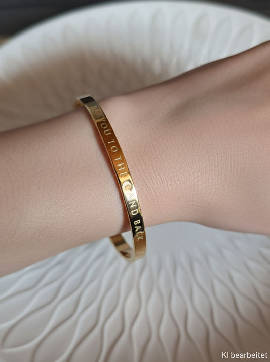 Armreif - gold - to the moon