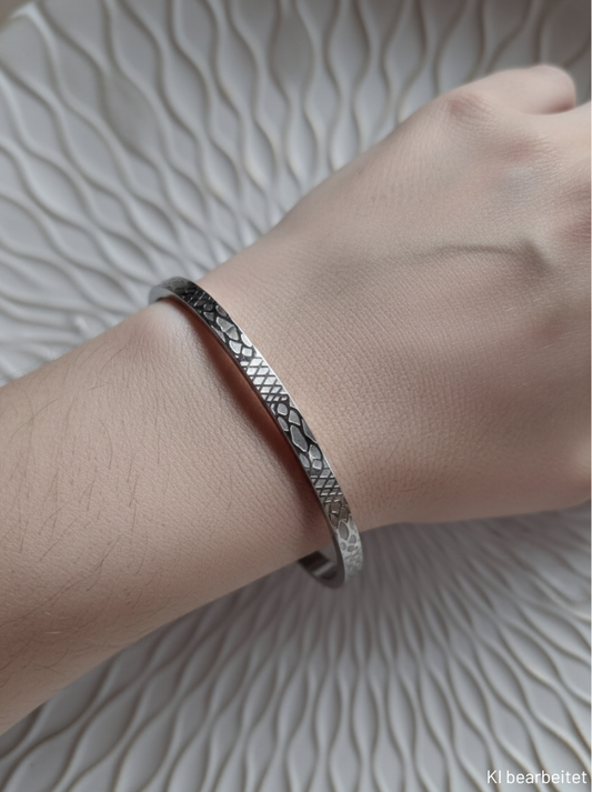 Armreif - silber - Schlange