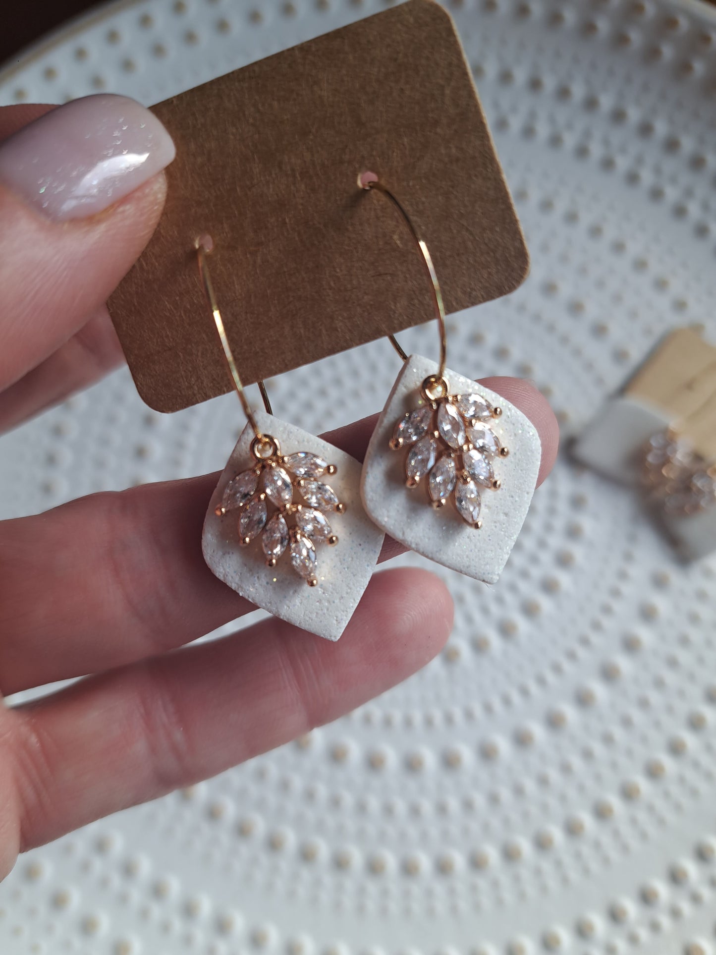 Ohrringe - Hänger - gold - Zirkonia