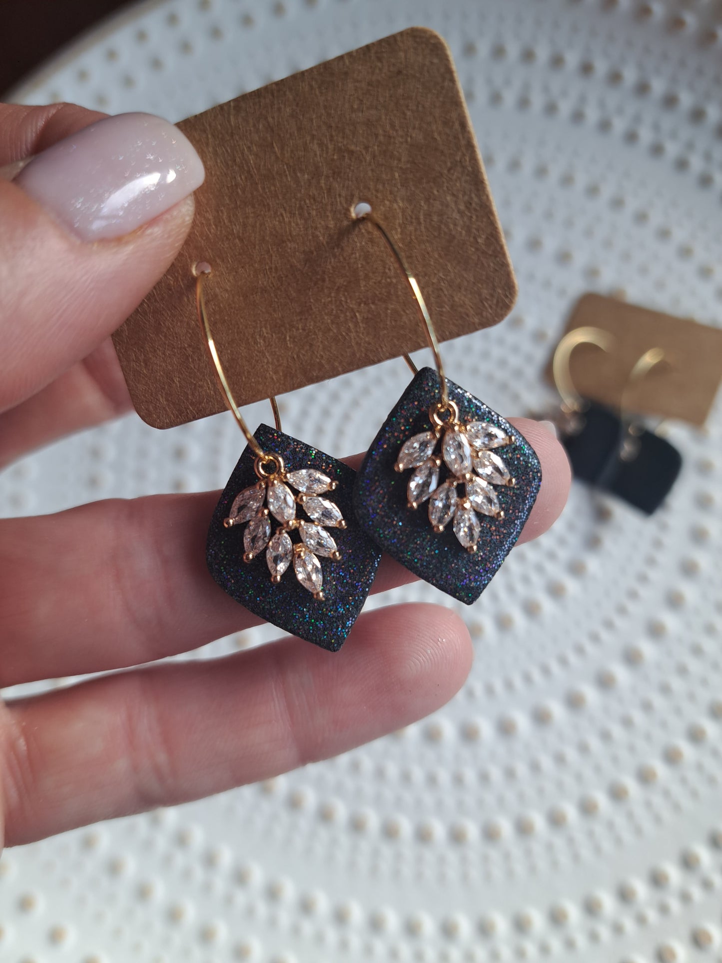 Ohrringe - Hänger - gold - Zirkonia