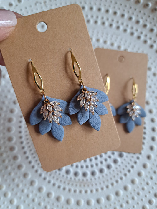 Ohrringe - Hänger - gold - Zirkonia