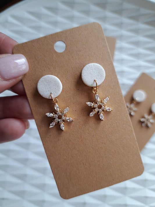 Ohrringe - Hänger - gold - Zirkonia