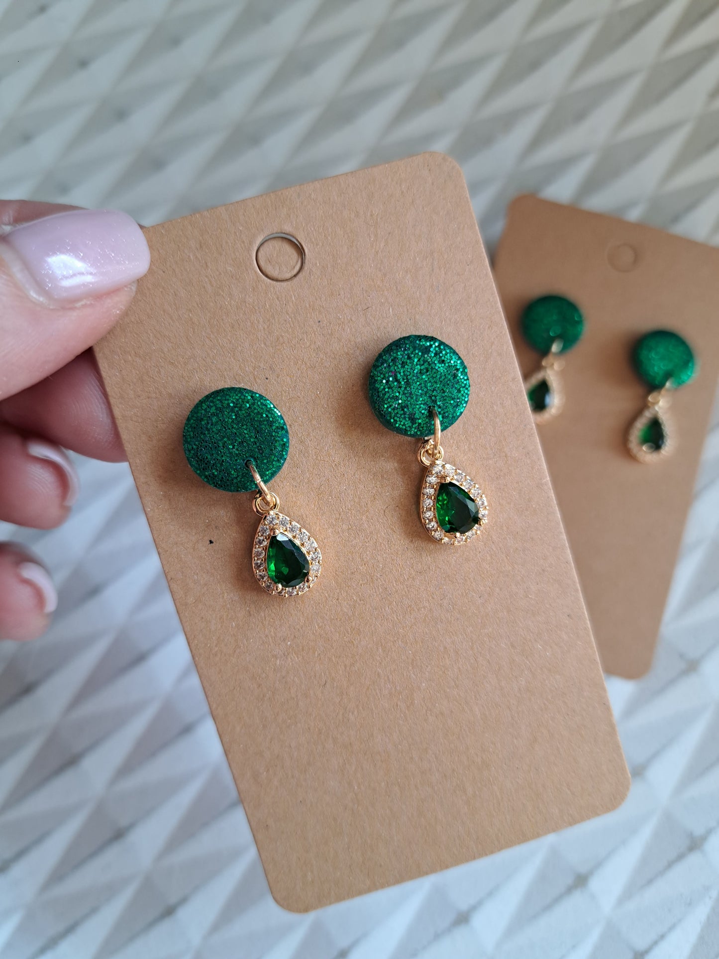 Ohrringe - Hänger - gold - Zirkonia