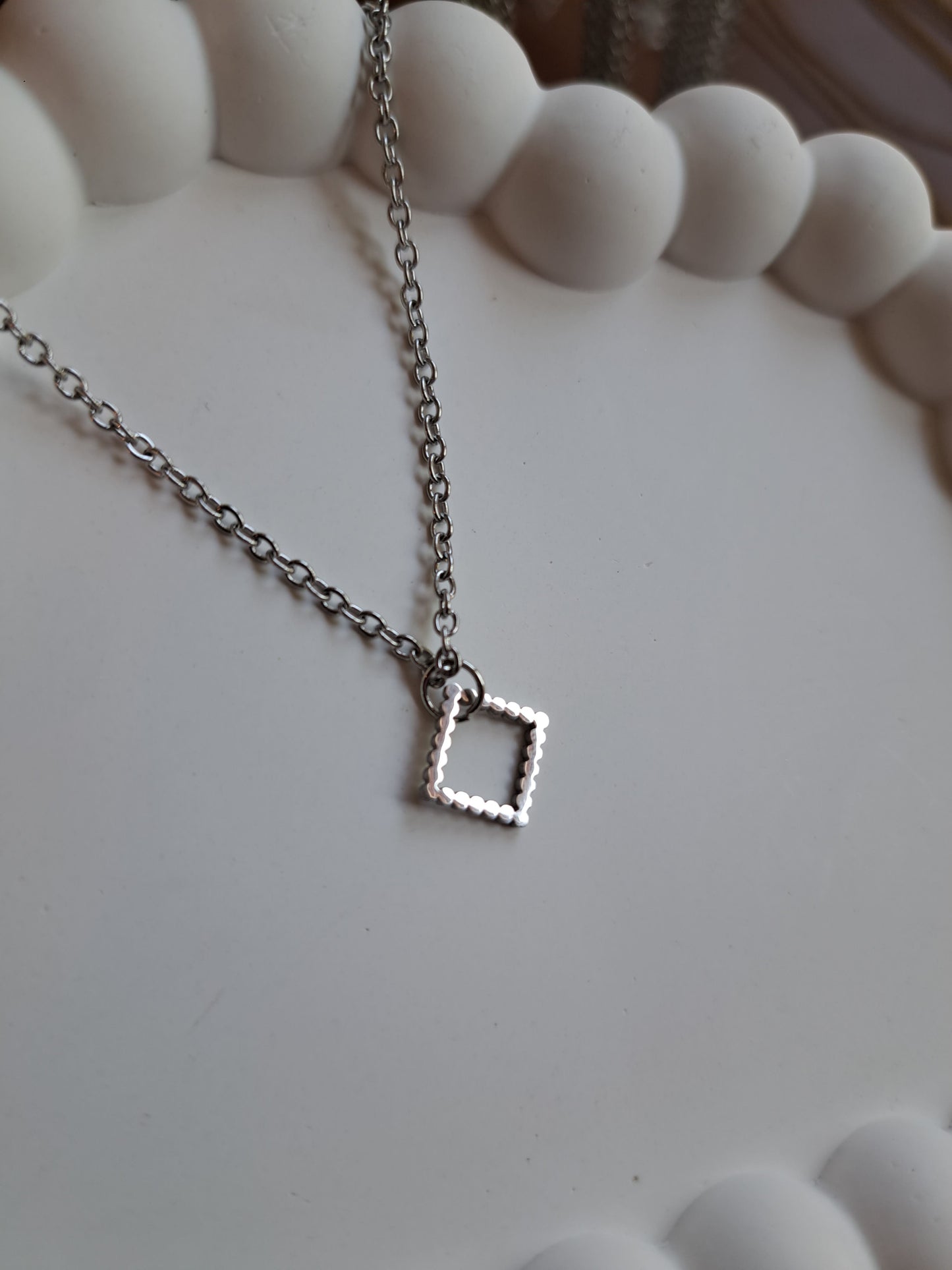 Kette - 48cm - silber
