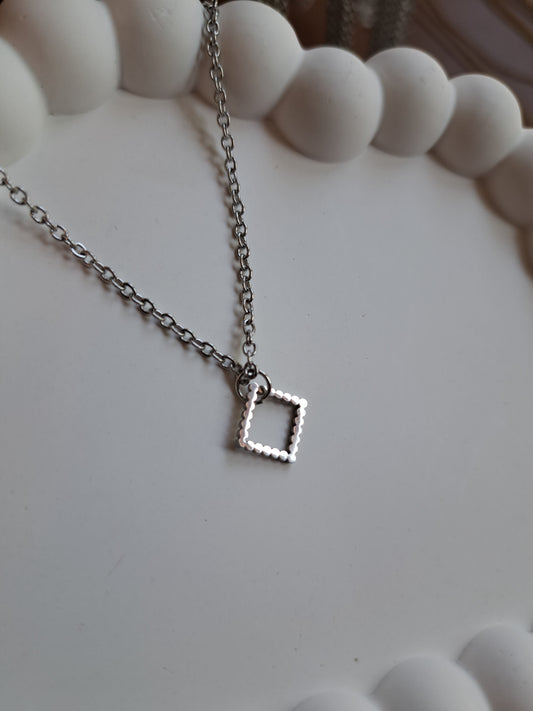 Kette - 48cm - silber