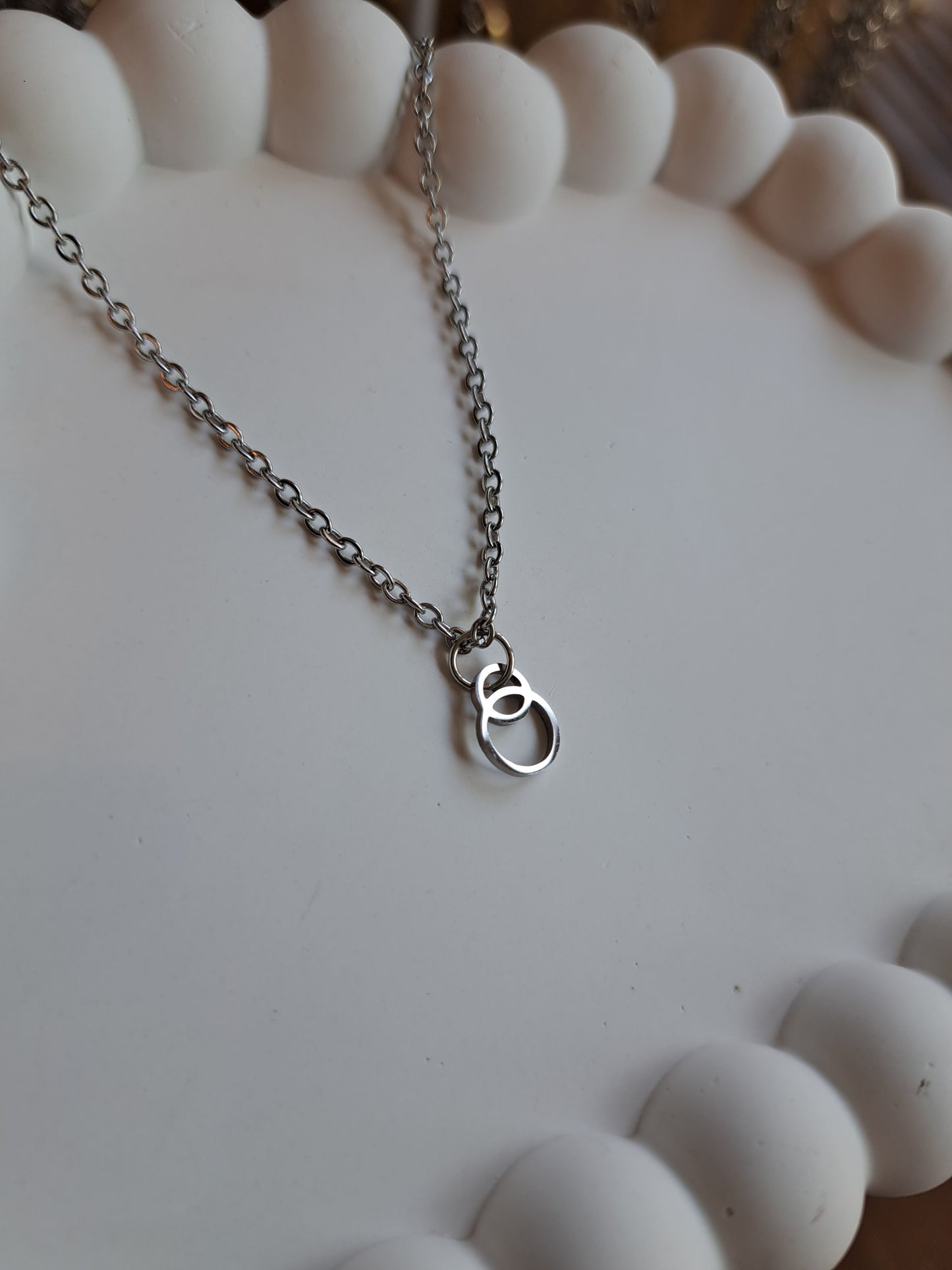 Kette - 48cm - silber